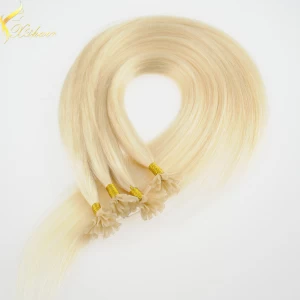 porcelana 2016 pre-bonded hair extension 1g u tip hair extension 8A fabricante