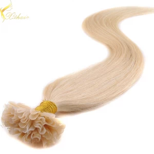 porcelana 2016 pre-bonded hair extension type hair extensions natural u tip 1 gram fabricante