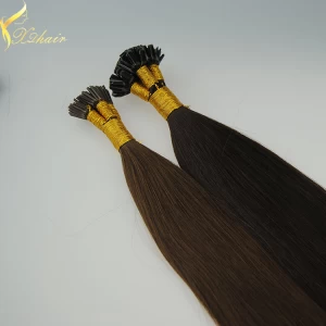 China 2016 top quality double drawn 100% virgin remy 7A remy 100 keratin tip human hair extension fabricante