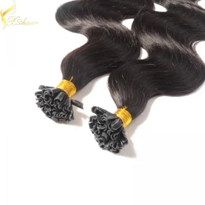 Cina 2016 top quality double drawn 100% virgin remy 7A u tip ombre hair extensions produttore