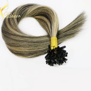 porcelana 2016 wholesale human hair Top Quality Double Drawn Super remy nail tip hair fabricante
