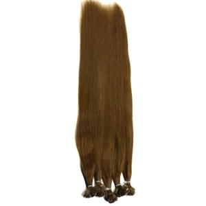 中国 2017 Wholesale full cuticle hight quality keratin flat bond hair 制造商