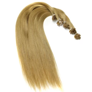 China 2017 Wholesale full cuticle hight quality pre bonded hair extensions flat tip manufacturer