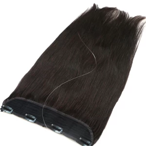China 2017 double weft wholesale virgin cheap remy hair extensions clip in one piece fabricante