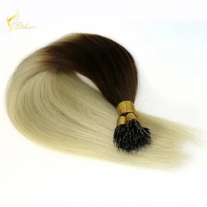 An tSín 2017 hot new products #60 nano ring hair extension,silk straight brazilian hair weave dropshipping déantóir