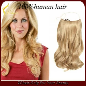 porcelana 27/613 # color extensión del pelo envío rápido 100% flip cabello humano barato en la extensión del pelo fabricante