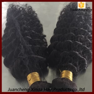 Cina 5A 6A 7A Unprocessed factory direct sale cheap virgin brazilian natural curly hair extensions produttore