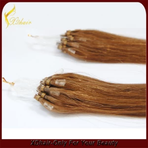 China 5A Grade Micro Ring Loop Human Hair Extension Full Cuticle  Human Hair manufacturer