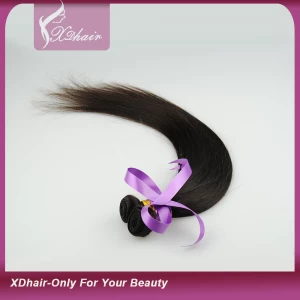 Китай 5A Необработанные Length12 "-24" 4шт / много можно покрасить и беленая перуанский Virgin прямых волос человеческих волос Уток производителя