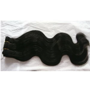 中国 6A Natural color 100% human Hair extension, body wave 3 bundle unprocessed cheap Brazilian virgin hair weaves メーカー