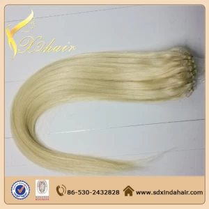 中国 6A+ grade new style most popuar high quality factory price micro loop ring hair extension メーカー