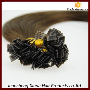 中国 7A best quality european remy human hair flat tip italian bonded human hair extensions 制造商