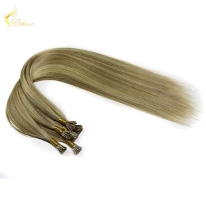 Cina 8-30 inch best quality vrigin remy hair 100% Europe hair extension.Double drawn i hair extensions. produttore
