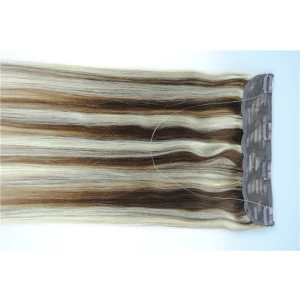 An tSín 8-30inch straight fish line human flip in halo hair extensions dropship déantóir