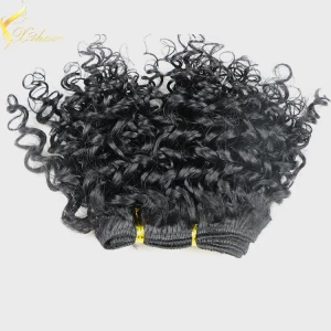 中国 8A quality Aliexpress hotsale wholesale curly hair extension for black women メーカー
