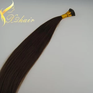 Chine Alibaba Trade Assurance Paypal Accepted No Shedding Indian Remy Human Hair Cheap I Tip Stick Keratin Human Hair Extension fabricant