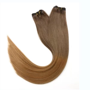 An tSín Alibaba express china double drawn 100% Brazilian virgin remy human hair weft double weft silky straight wave hair weave déantóir