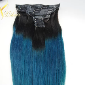 Chine Alibaba express clip in hair extension 100% virgin brazilian human hair unprocessed wholesale hair fabricant