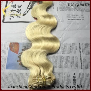 Cina Alibaba esprimere ultimi prodotti nel mercato matrimoniale disegnato Clip riccia qualità 7A in estensioni dei capelli produttore