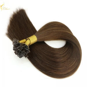 An tSín Aliexpress Hot Sale Brazilian Hair Online,Large Stocks Flat Tip Hair Extension, Factory Wholesale Brazilian Human Hair Extension déantóir