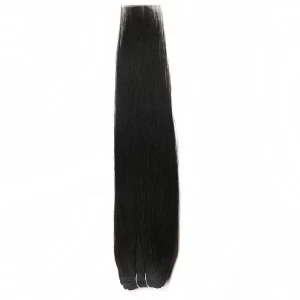 An tSín Aliexpress china 2017 new products 100% Brazilian virgin remy human hair weft double weft silky straight wave hair weave déantóir