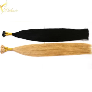 China Beautiful queen hair products i tip pre bonded hair extensions fabricante