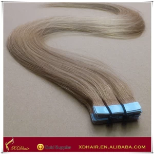 porcelana Best Quality Vrigin European Human Hair Tape Hair Extensions Wholesale Prices fabricante