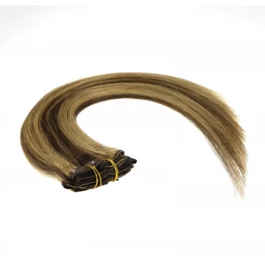 China Best Quality triple weft clip in hair extension fabricante