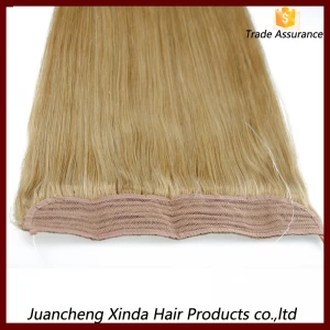 China Melhor Lojas Moda 2015 Qualidade do produto fácil de cuidar de aleta no cabelo extensões remy 7a fabricante