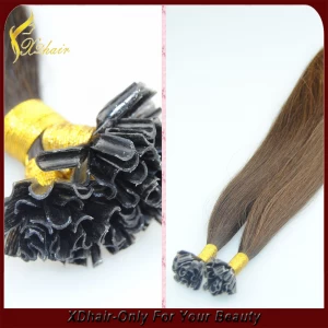 China Best Selling 100% Human Hair Extension Various Styles and Colors Virgin Remy  Nail tip  hair manufacturer