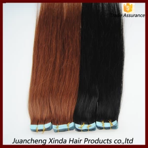 China Best Selling 100% Remy Hair Tape In Hair Extensions manufacturer