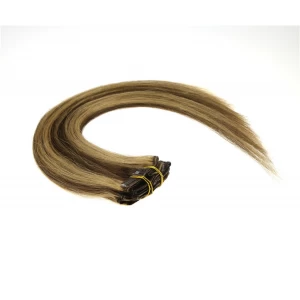 porcelana Best Selling In America 240g Indian Remy triple weft clip in hair extensions fabricante