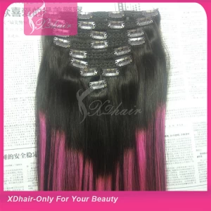 Cina Best Selling direct factory Remy Hair human hair Clip in Hair Extension walmart hair produttore