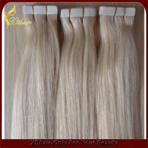 China Best Wholesale Websites 16 Inch To 36 Inch 100% Unprocessed Natural Tape Hair Extensions fabricante