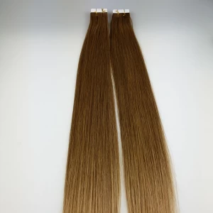 porcelana Best quality double drawn human hair skin weft double tape hair fabricante