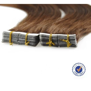 China Best quality human hair extension tape weft factory price double drawn hair manufacturer