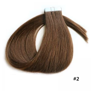 Cina Best quality remy virgin hair cheap tape blond and Skin Weft Hair Extension produttore