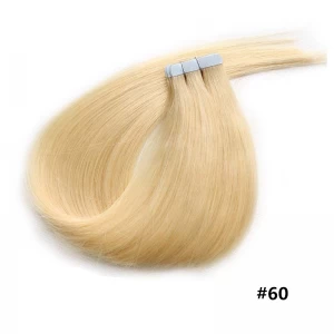 中国 Best quality remy virgin hair tape blond and Skin Weft Hair Extension Type tape hair extensions 制造商