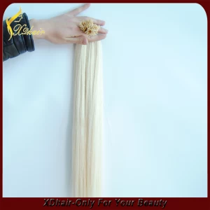 中国 金髪613ネイルチップ/ Uは、人間の髪の毛の拡張1G /鎖を傾けます メーカー