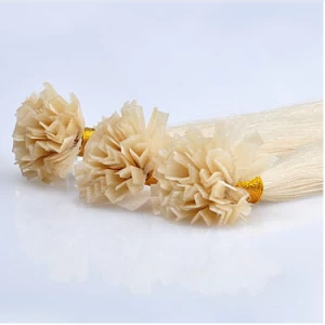China Blonde Color Tangle Free Italian Keratin Tip Virgin Remy U Tip Hair Extension U/I/V Tip Hair fabrikant