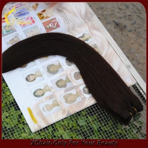 China Brasilianische reine Haarverlängerung 6A Glattes Haar, 30-Zoll-remy Menschenhaareinschlagfaden, 100% Jungfrau-brasilianische Haar-Webart Hersteller