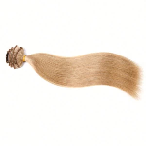China Brazilian hair Clip in weave human hair 30 inch blonde with high are easiest and most popular hair extensions fabrikant