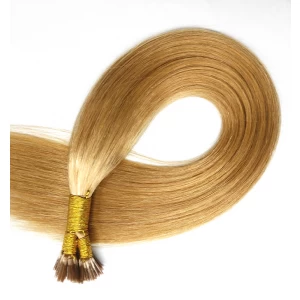 An tSín Brown color cuticle hair extension stick tip hair I tip déantóir