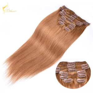 China Cheap 100% human hair clip in hair extensions manufacturer