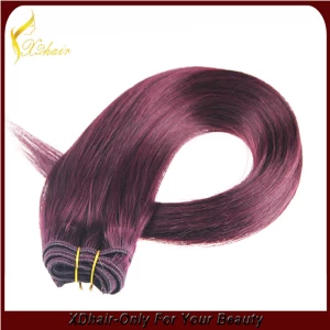 China Cheap 99j peruvian human hair wholesale manufacturer