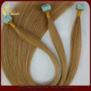 China Cheap extensão do cabelo humano trama Pu / Pele cabelo indiano de trama de alta qualidade fabricante