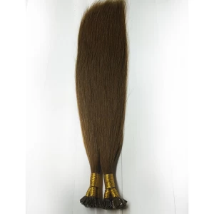 中国 Cheap price human hair extension flat tip  hair best keratin glue hair 制造商