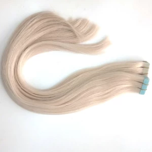 An tSín China Supplier Grade Russian Cheap Virgin Remy Human Hair Double Drawn Colorful Tape Hair Extensions déantóir
