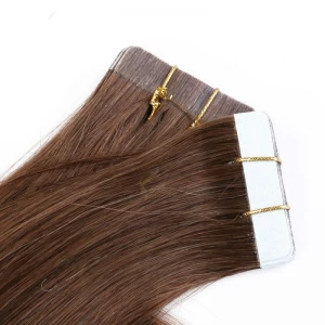 An tSín China Supplier Grade8a  Russian Cheap Virgin Remy Human Hair Double Drawn Colorful Tape Hair Extensions déantóir
