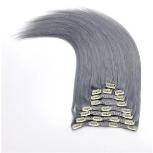 China Chinese supplier top quality remy cuticle double drawn China Sex Clips Wholesale Hair manufacturer